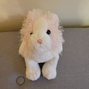 GANZ Webkinz Floppy Cat Kitten HM 189 Retired Plush Toy Pink White